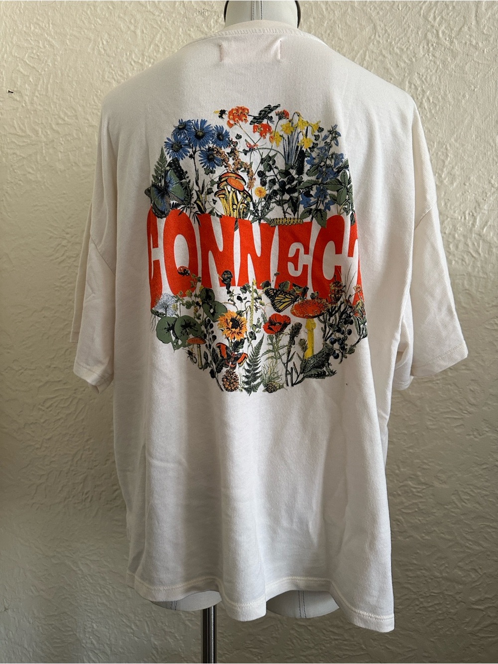 Lonely Ghost Connect Oversized Nature Graphics Shirt Medium FLAWS
